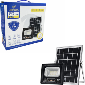 Jortan Ηλιακός Προβολέας Με Τηλεχειριστήριο LED 50W IP66- Solar Flood Lamp