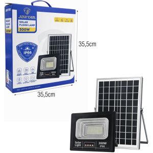 Alternative view of Jortan Ηλιακός Προβολέας Με Τηλεχειριστήριο LED 300W IP66- Solar Flood Lamp