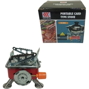 Kovar Φορητή Γκαζιέρα/Γκαζάκι Ανοξείδωτη Μίας Εστίας K-202 – Portable Card Type Stove
