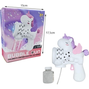 Alternative view of Πιστολάκι Σαπουνόφουσκας Μονόκερος με Εντυπωσιακό Φωτισμό - Unicorn Bubble Gun