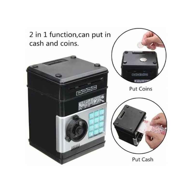 Ηλεκτρονικός Κουμπαράς - Χρηματοκιβώτιο Με Κωδικό Ασφαλείας - Number Bank - Image 2