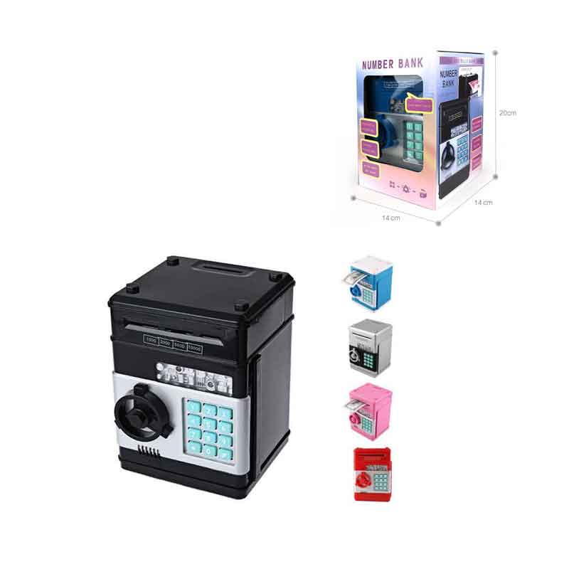 Ηλεκτρονικός Κουμπαράς - Χρηματοκιβώτιο Με Κωδικό Ασφαλείας - Number Bank