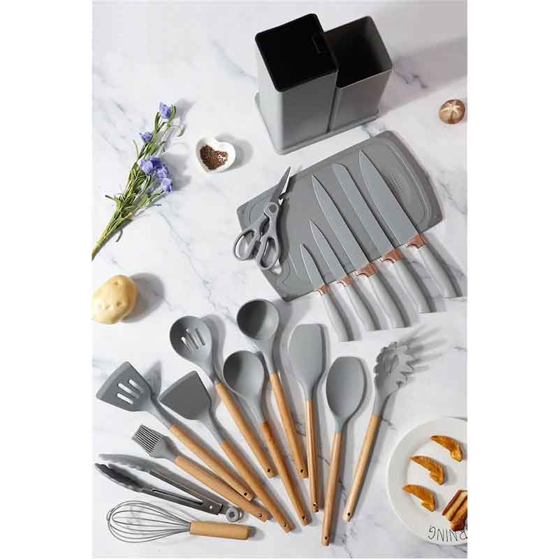 Πλήρες Σετ Κουζινικών 19 τεμαχίων με Θήκη - Complete 19-Piece Kitchen Set with Case - Image 2