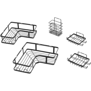 Alternative view of Σετ Γωνιακές Ραφιέρες Μπάνιου 5τμχ – Corner Shower Caddy