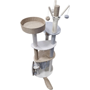 Alternative view of Δέντρο Ονυχοδρόμιο για Γάτες με Παιχνίδια 140cm - Cat Tree Scratching Post with Toys