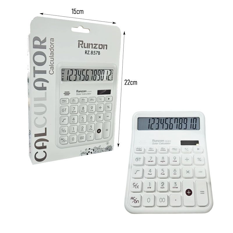 Runzon Αριθμομηχανή Γραφείου/Κομπιουτεράκι RZ-857B - Calculator - Image 2