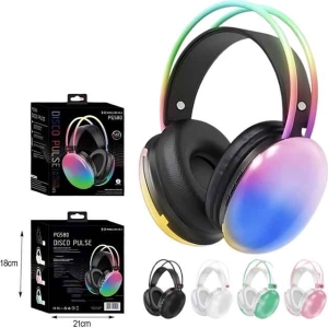 Ασύρματα / Ενσύρματα Ακουστικά Με Φωτισμό RGB PG580 - Disco Pulse