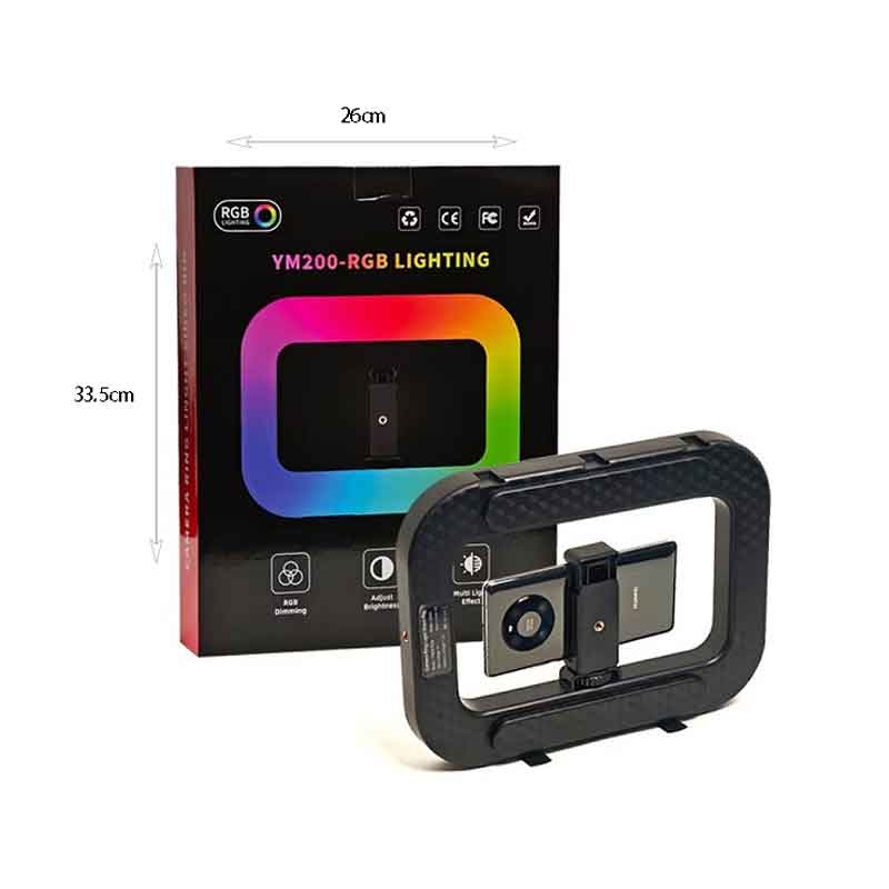 RGB Φωτιστικό για Κινητό και Κάμερα YM200 - RGB Video Light - Image 3