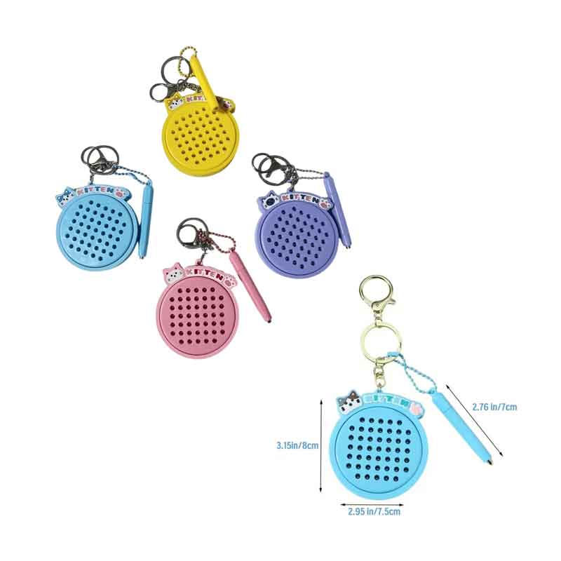 Mini Φορητός Μαγνητικός Πίνακας Σχεδίασης "Kitten" με Μπρελόκ – Mini Portable Magnetic Drawing Board "Kitten" with Keychain - Image 3