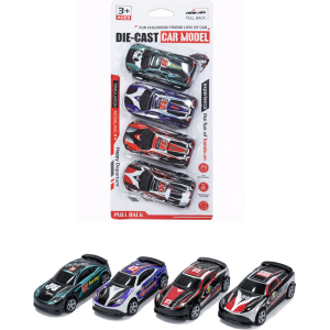 Σετ Παιδικά Μεταλλικά Αυτοκινητάκια 4τμχ – Die Cast Car Model