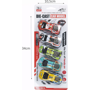 Alternative view of Σετ Παιδικά Μεταλλικά Αυτοκινητάκια 6τμχ – Die Cast Car Model