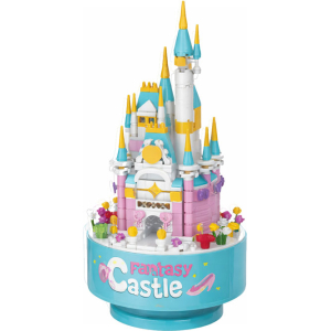 Alternative view of Dr.Star Σετ με Συναρμολογούμενα Τουβλάκια Φανταστικό Κάστρο Μουσικό Περιστρεφόμενο - Fantasy Castle Music Box Building Blocks