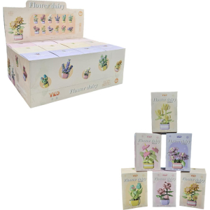 Διακοσμητικό Σετ Τουβλάκια Flower Diary με Γλαστράκι – Flower Diary Mini Building Blocks Set