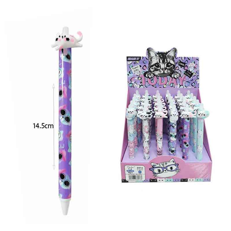 Στυλό Γάτα με Γόμα Σετ 36 Τεμαχίων – Cute Cat Erasable Pens Set of 36 - Image 2