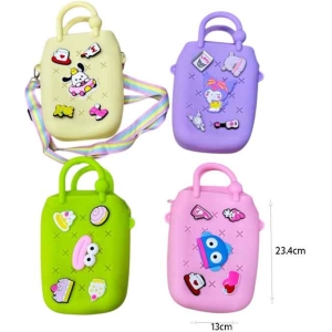 Alternative view of Παιδικό Τσαντάκι Σιλικόνης με Σχέδια – Kids Silicone Handbag with Charms