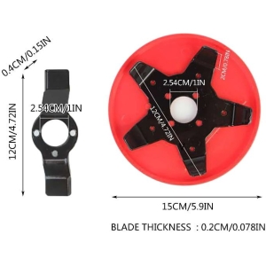 Alternative view of Δίσκος χορτοκοπτικής μηχανής - Lawn Mower Disc