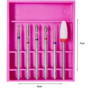 Alternative view of Φρεζάκια Νυχιών Σετ 6τεμ σε Κουτί Αποθήκευσης 234 - Nail Drill Bits Set