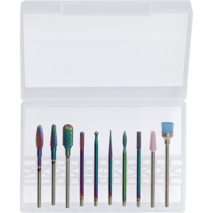 Alternative view of Φρεζάκια Νυχιών Σετ 10τμχ σε Κουτί Αποθήκευσης - Nail Drill Bits Set 10pcs
