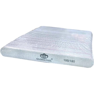 Globalnail Λίμα νυχιών Διπλής Όψης 100/180 50τμχ - Nail File 50pcs
