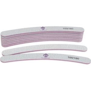 Globalnail Λίμα νυχιών Banana Διπλής Όψης 100/180 50τμχ - Nail File 50pcs