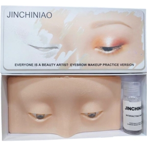 Alternative view of Πρόσωπο εκμάθησης επαγγελματικού μακιγιάζ & τατουάζ φρυδιών - Make-up practicing face interacting makeup & eyebrow