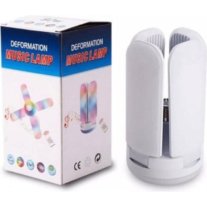 Έξυπνη Λάμπα Led Με Ενσωματωμένο Ηχείο Blutooth Με 4 Φτερά Και Τηλεχειριστήριο - Deformation music lamp