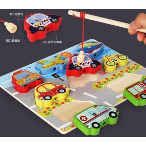 Alternative view of Ξύλινο Εκπαιδευτικό Μαγνητικό Παιχνίδι - Wooden Game