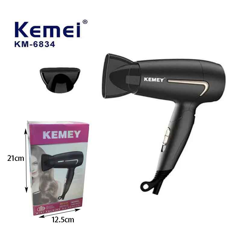 Kemei Πιστολάκι Μαλλιών Ταξιδίου 1800W KM-6834 - Hair dryer - Image 4