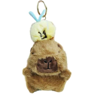 Alternative view of Λούτρινη Καπιμπάρα με Μελισσούλα που Τρέμει 12cm– Plush Capybara with Shaking Bee