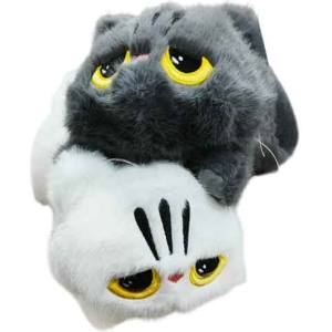 Λούτρινη Γατούλα Ξαπλωτή 40cm – Plush Lying Cat Toy