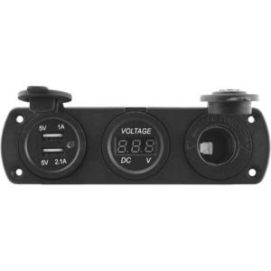 Αναπτήρας Αυτοκινήτου Φορτιστής USB & Βολτόμετρο PA3010304 - Car USB Charger