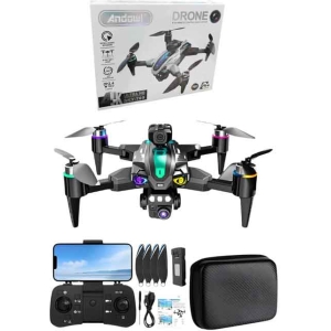 Andowl Drone 4K Ultra HD Με Κάμερα, RGB Φωτισμό Και Χειριστήριο Μαύρο SKY-769 - Drone HD Camera 4K