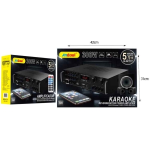 Alternative view of Andowl Ενισχυτής Ήχου Karaoke με USB/SD, Bluetooth & DSP – 300W Stereo Q-GF777 - Karaoke Reverberation Power Amplifier