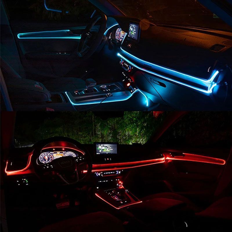 Andowl Διακοσμητικός Φωτισμός Αυτοκινήτου LED Q-LED2801 - Car Decorative Lighting with Color Control - Image 2