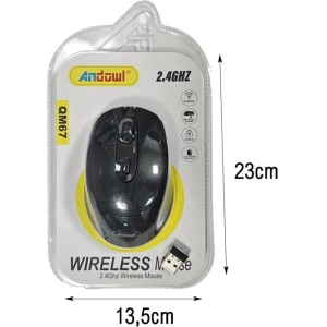 Alternative view of Andowl Ασύρματο Ποντίκι 2.4GHz QM67 - Wireless Mouse