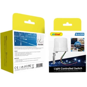 Andowl Διακόπτης Φωτοκυττάρου Ανίχνευσης Φωτός Q-LC25 25A DC24V– Light Controlled Switch