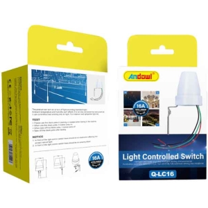 Andowl Διακόπτης Φωτοκυττάρου Ανίχνευσης Φωτός Q-LC16 – Light Controlled Switch 16A DC24V
