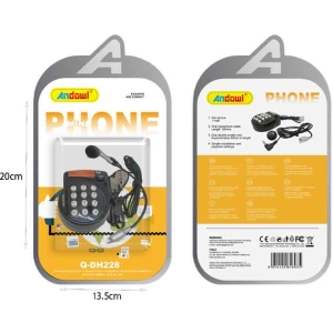 Alternative view of Andowl Mini Τηλέφωνο με Ακουστικά και Καλώδια Σύνδεσης Q-DH228 - Mini Phone
