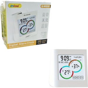 Andowl Ψηφιακό Ξυπνητήρι με Θερμόμετρο και Υγρόμετρο Q-WD56 - Digital Alarm Clock
