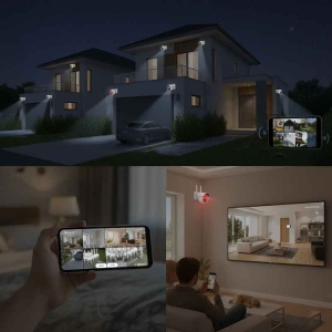 Alternative view of Andowl Σετ Καμερών Παρακολούθησης 8 Καναλιών Andowl Q-S666 PRO - 8-Way Monitoring Set