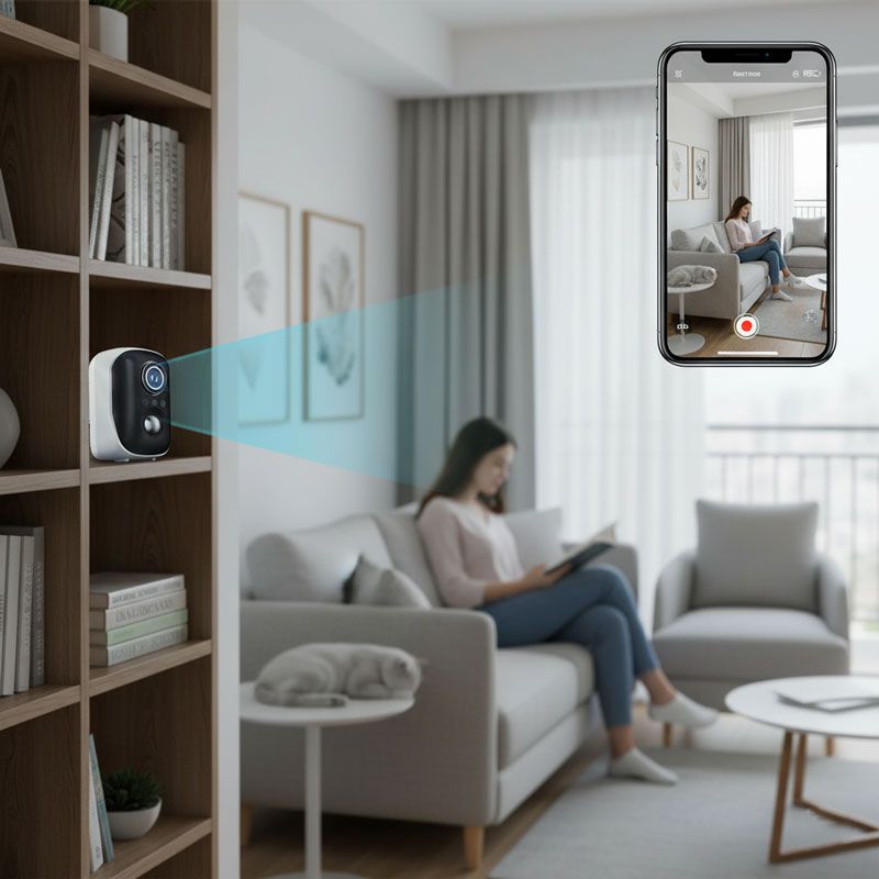 Andowl Ασύρματη Μίνι Κάμερα Wi-Fi 8K με Νυχτερινή Όραση και Ανίχνευση Κίνησης Q-HQ67 - Mini Camera - Image 2