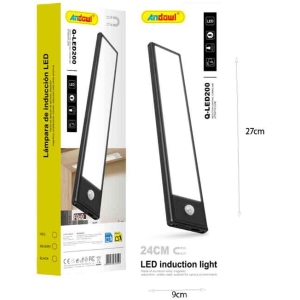 Alternative view of Andowl LED Φωτιστικό Ντουλαπιού με Αισθητήρα Κίνησης 24cm Q-LED200 - USB Rechargeable LED Induction Light