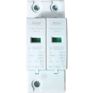 Alternative view of Andowl Προστατευτικό υπέρτασης - Αντικεραυνικό Πίνακα Q-KG520 - SPD Surge Protector