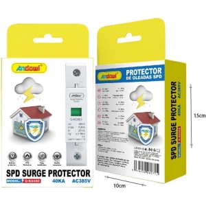 Alternative view of Andowl Προστατευτικό υπέρτασης Αντικεραυνικό Πίνακα Q-KG560 - SPD Surge Protector