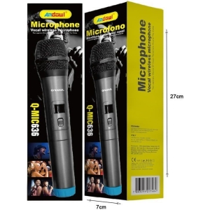 Alternative view of Andowl Ασύρματο Μικρόφωνο Q-MIC636 – Vocal Wireless Microphone