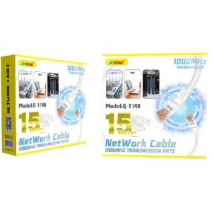 Andowl Καλώδιο δικτύου ethernet 15m 1000MHz U/UTP Cat.5e Q-T140 - Net Work Cable