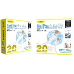 Andowl Καλώδιο δικτύου ethernet 20m 1000MHz U/UTP Cat.5e Q-T141 - Net Work Cable