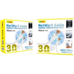 Andowl Καλώδιο δικτύου ethernet 30m 1000MHz U/UTP Cat.5e Q-T153 - Net Work Cable