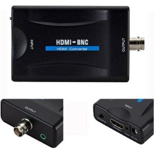 Alternative view of Andowl Μετατροπέας HDMI female σε BNC female QY-V07 - HDMI to BNC Video Converter