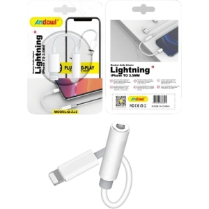 Andowl Q-ZJ2 Μετατροπέας Αντάπτορας 3.5mm σε Lightning - Lightning to 3.5mm Audio Jack Cable